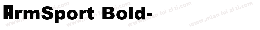 ArmSport Bold字体转换